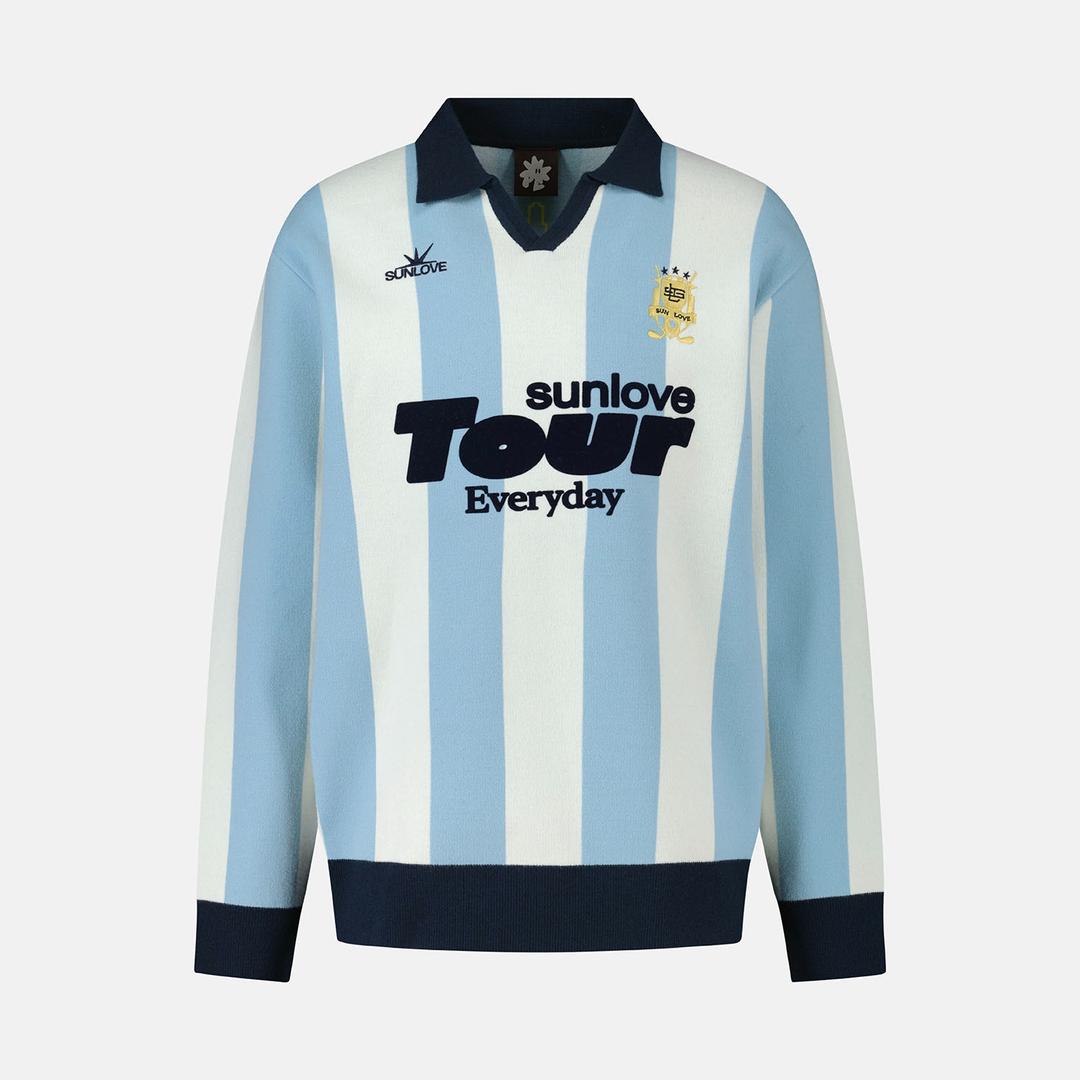 Club Knit Polo Sky Blue