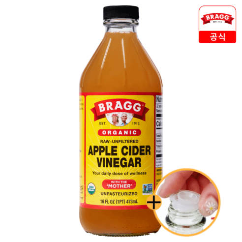[PPOSOON] 브래그 유기농사과식초 473ml 애사비 애플사이다비니거, 473ml, 1개