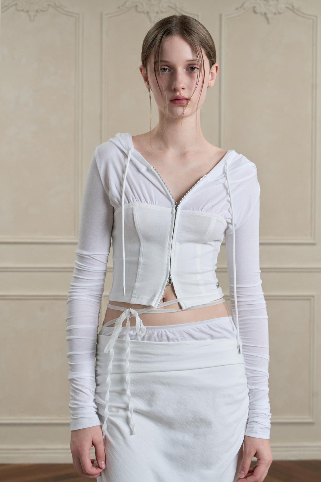 NYMPH HOODIE white