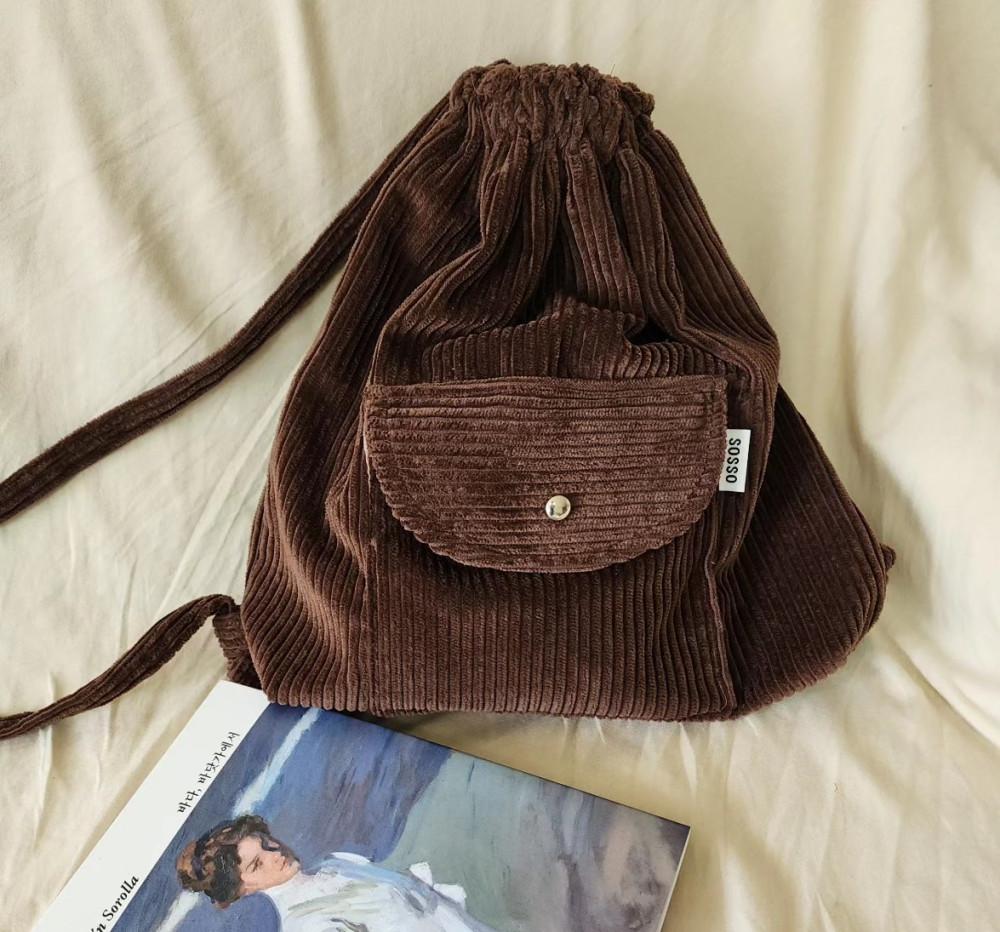 (3color)골덴 포켓 스트링 백팩(소쏘가방)