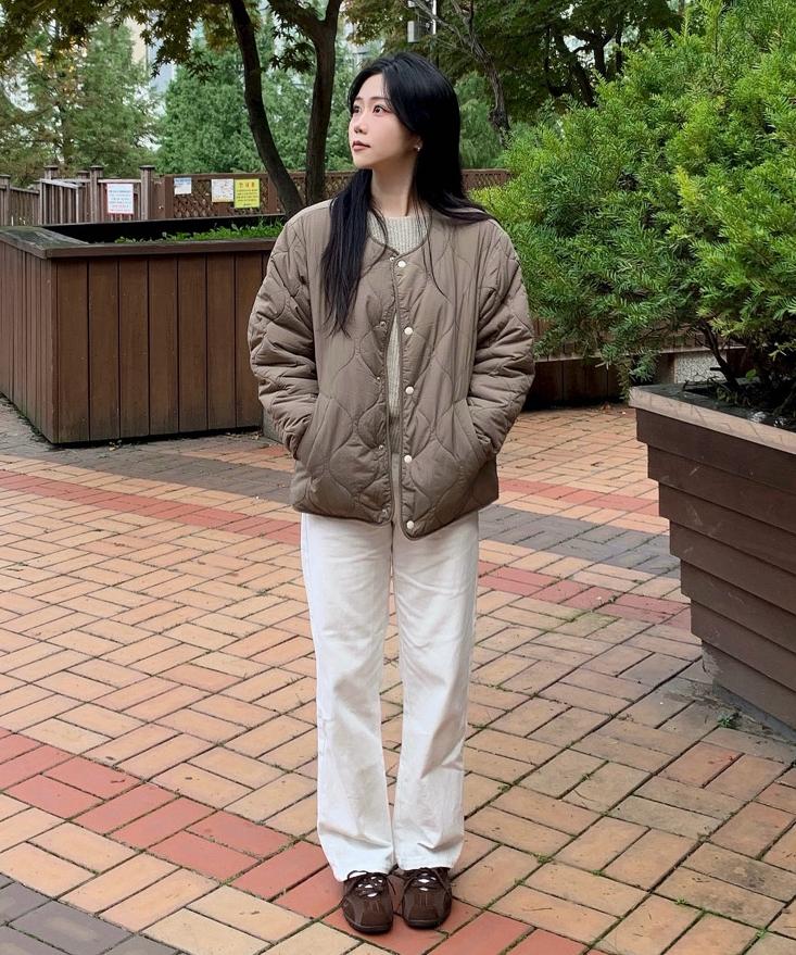 스파오 베이직 퀼팅 재킷_SPJAF4TC31