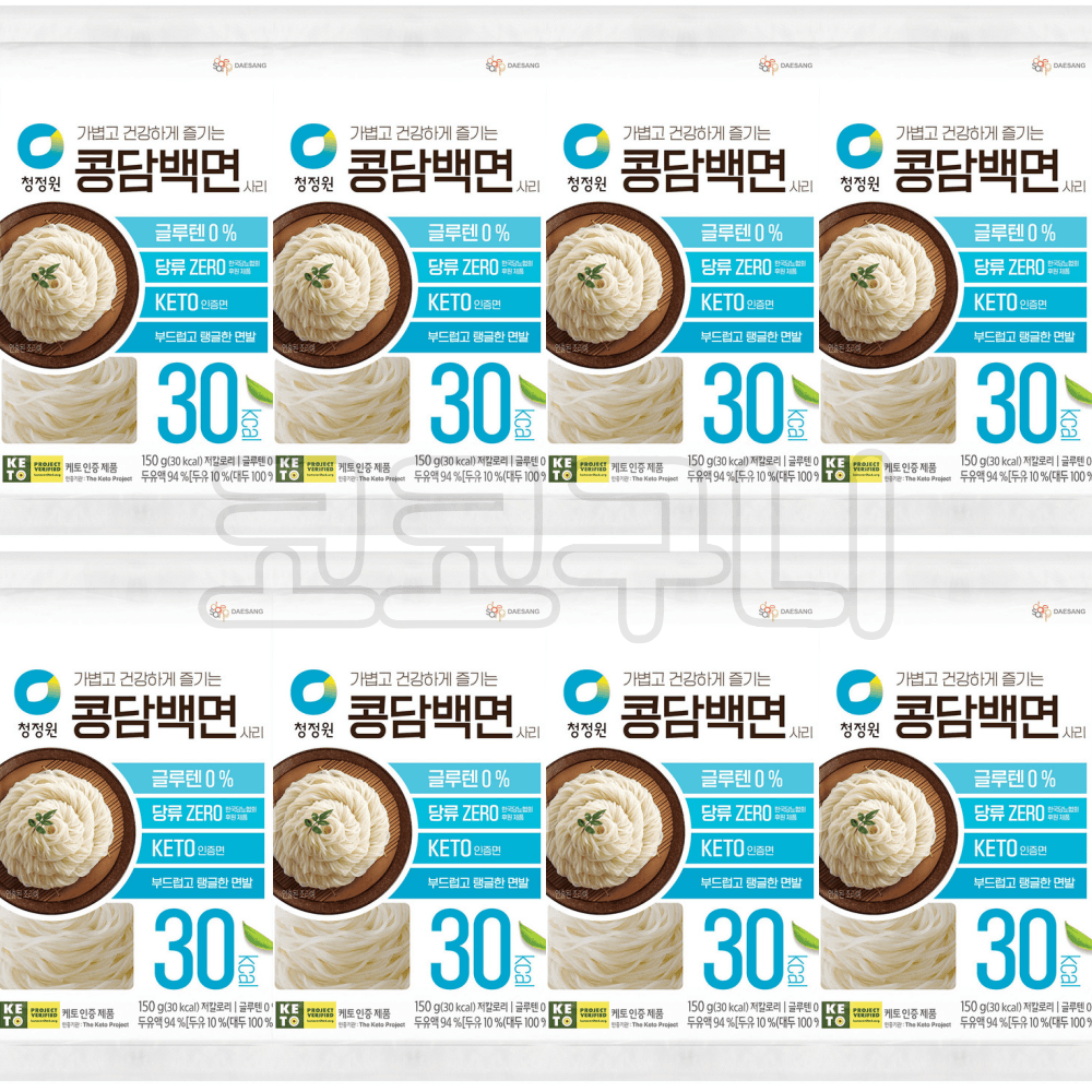 청정원 두부로 만든 콩담백면 면사리 150g 8개 대용량