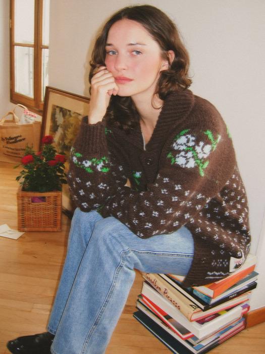 Rose Cardigan_Chocolate