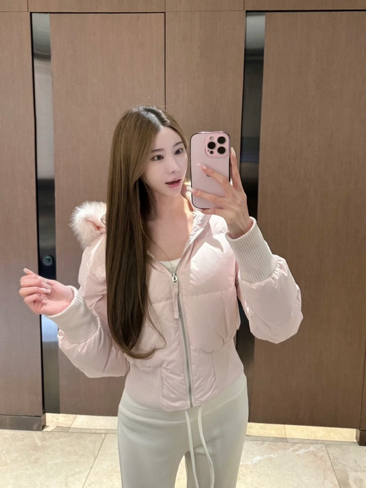 [라쿤퍼💗] 폭닥 슬림 덕다운 숏패딩