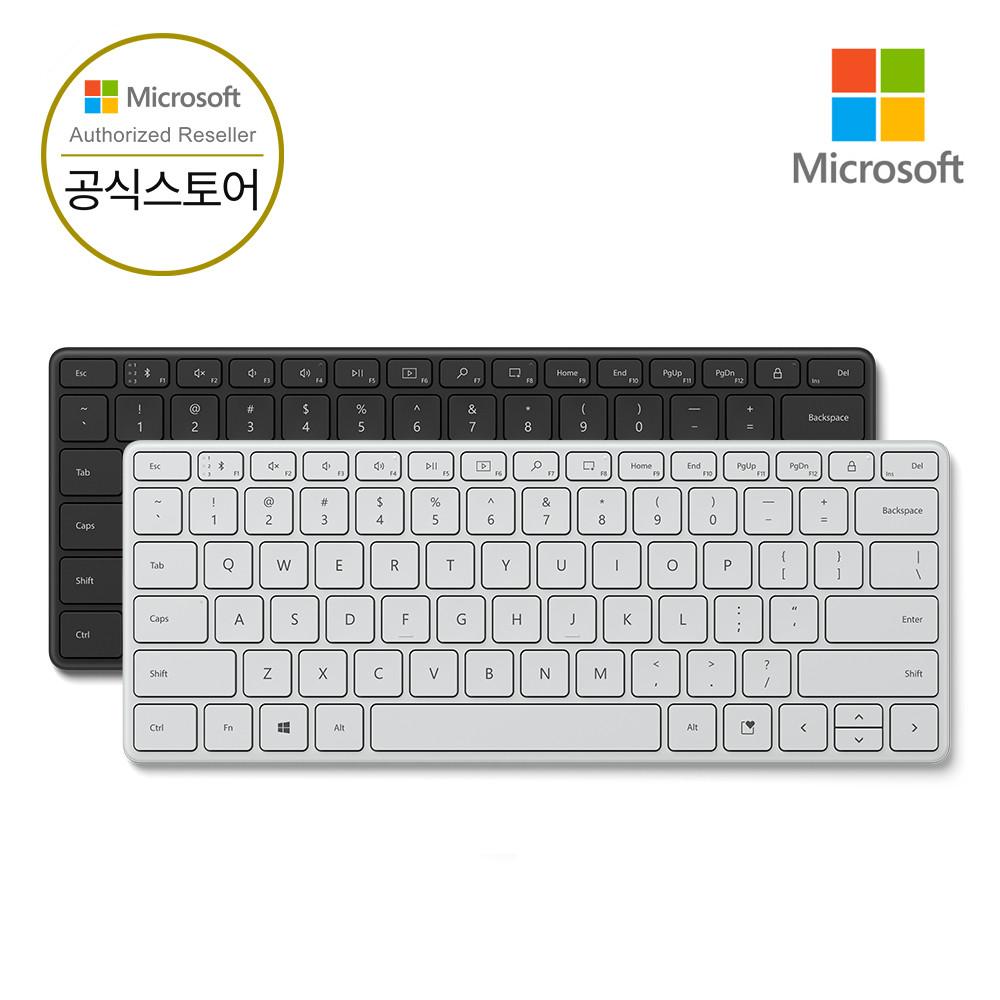 [ Microsoft 코리아 ] 마이크로소프트 디자이너 컴팩트 키보드 무선키보드 블루투스키보드
