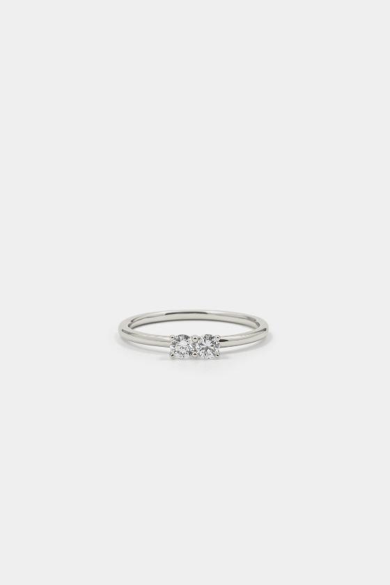 0.1ct froggy double ring