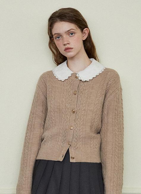 Grandma Cardigan_Mocha Beige