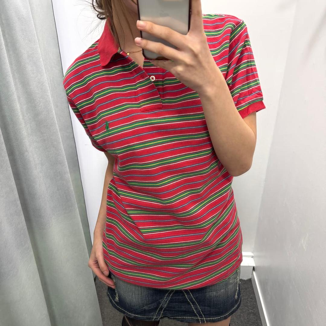 폴로 레드 그린 스트라이프 pk 반팔티 | 후루츠패밀리