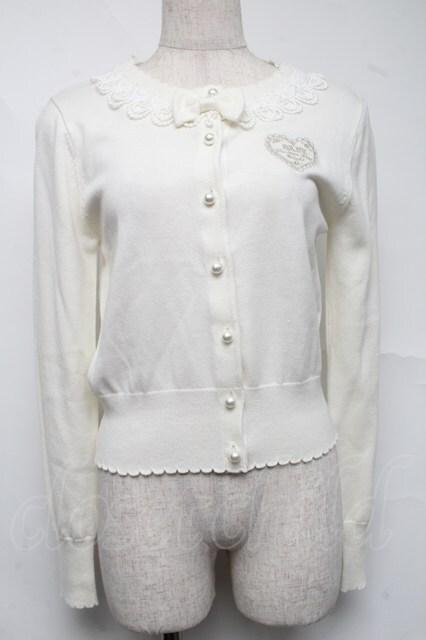 BABY,THE STARS SHINE BRIGHT / ローズレースカーディガン  オフ S-25-07-07-059-BA-TO-AS-ZS