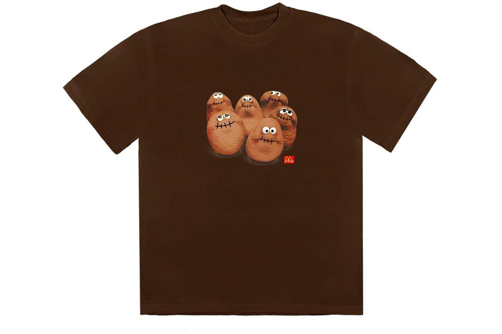 트래비스 스캇 맥도날드 감자 반팔티 브라운 Travis Scott x McDonald's Squad III T-shirt
