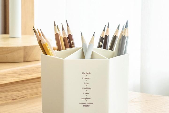 6칸 회전 연필꽂이