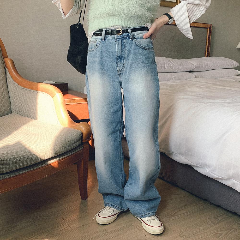 홉스앤드 리온 워싱 빈티지 데님 팬츠