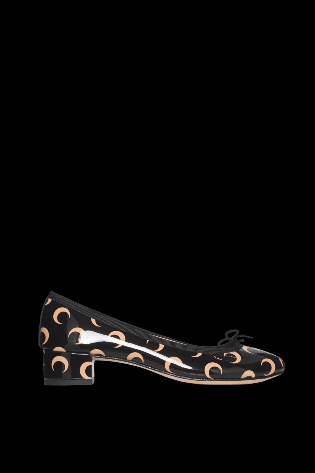 마린 세르 X 레페토 문 프린티드 레더 까미유 인버스 탄