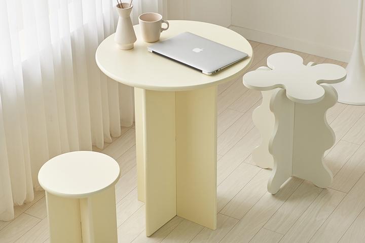 파스텔 원형 식탁 사이드 테이블 600 (3colors)