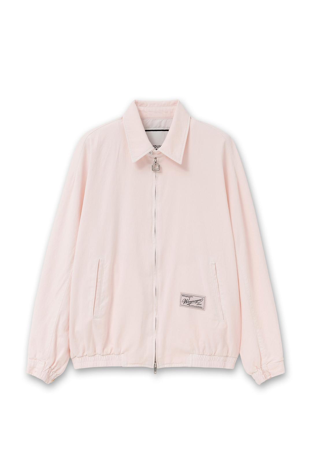 핑크 다잉 데님 집업 자켓