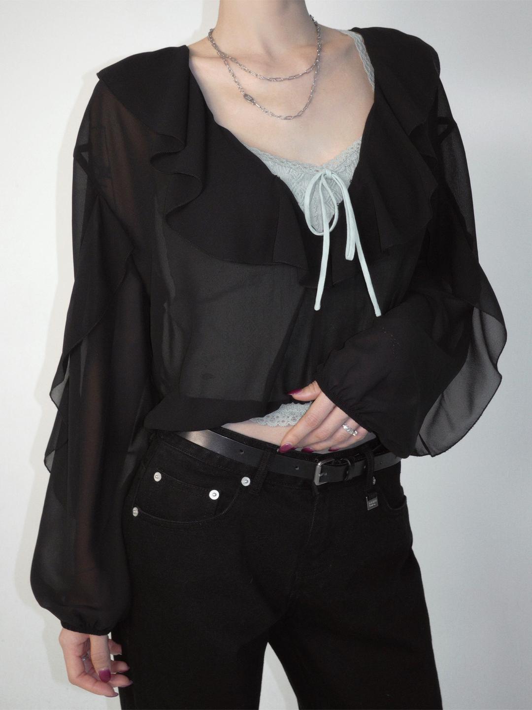 Bohemian Chiffon See-through BL