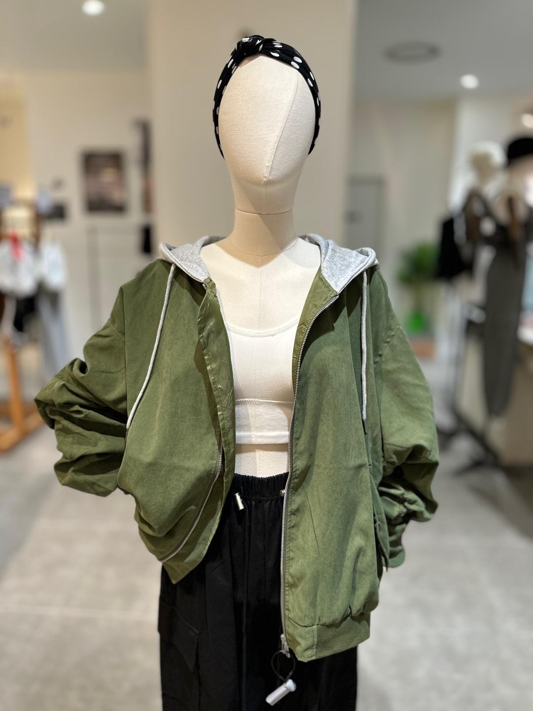 BIND 바인드 DNDF8-MGJ061 남여공용 셔링후드항공 점퍼