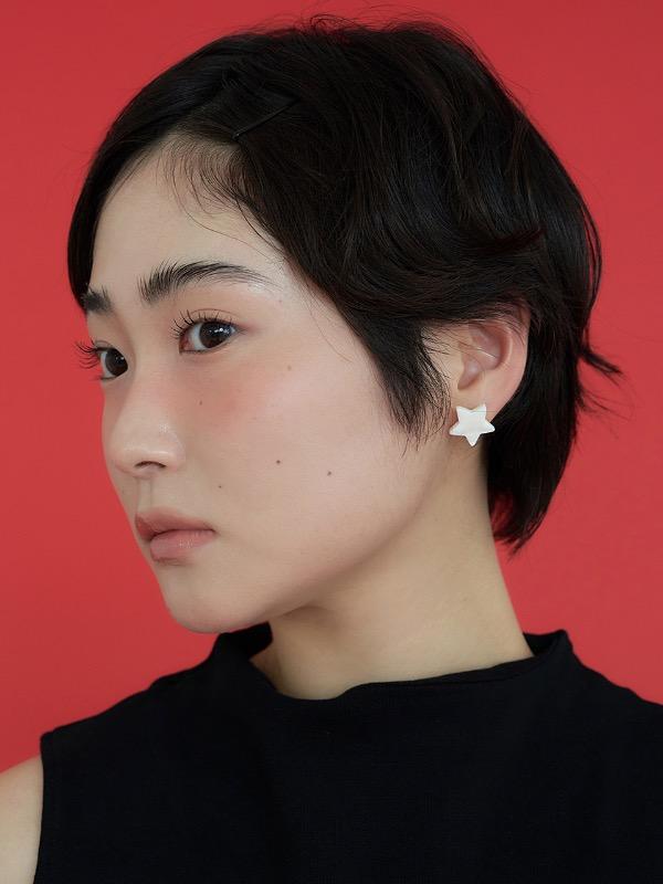 star pearl earring