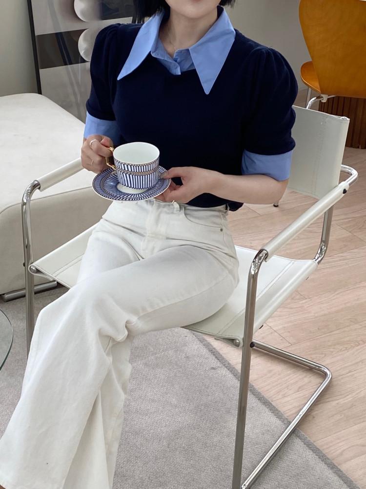 클래식 셔츠 니트 2 color