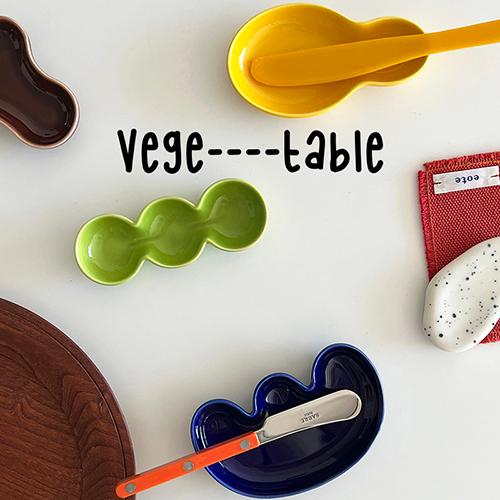 [베지-테이블] 4종 미니플레이트 (가지/땅콩호박/밤/완두콩)