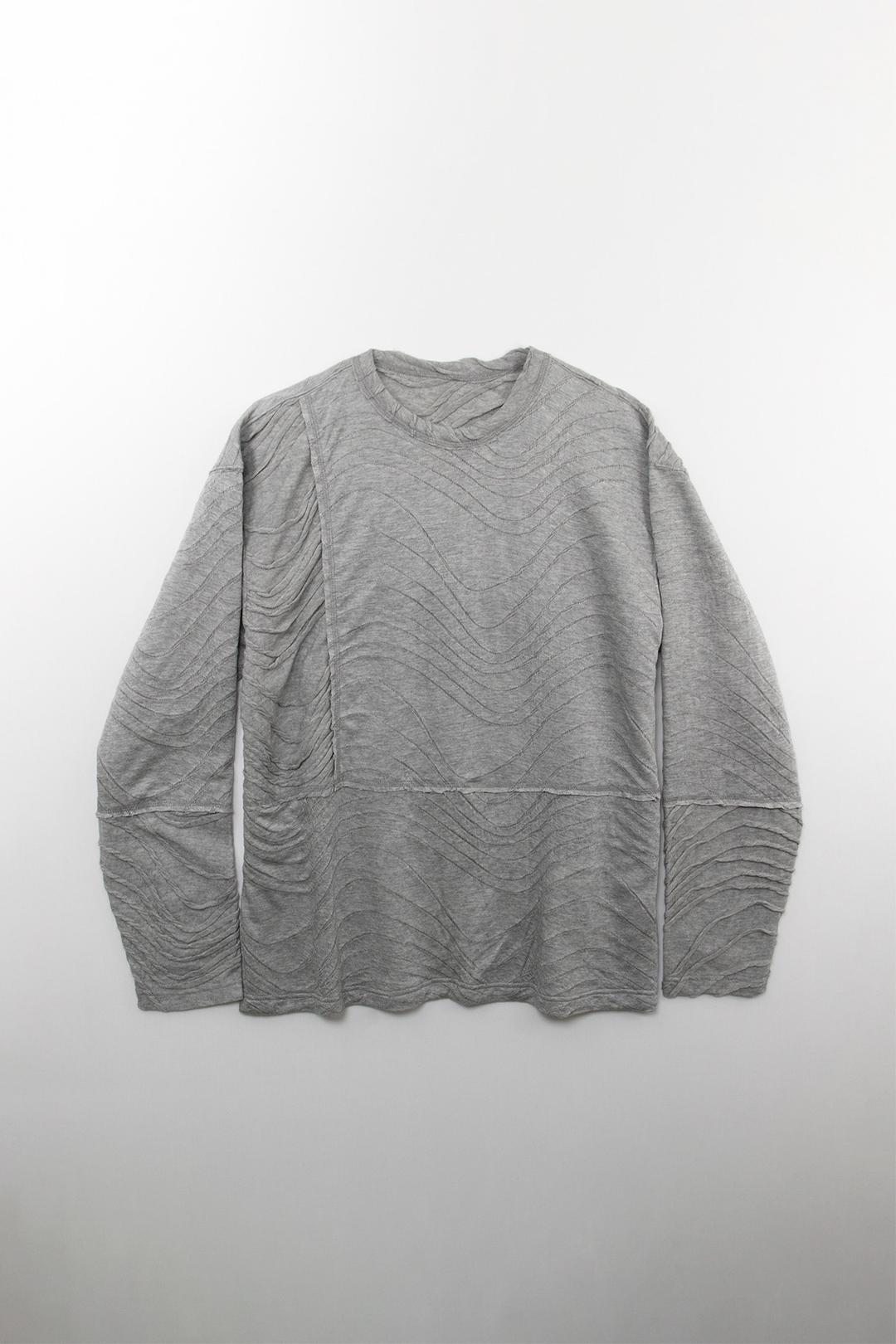 Pulse Wool Blend Pullover_____melange grey (reversible)