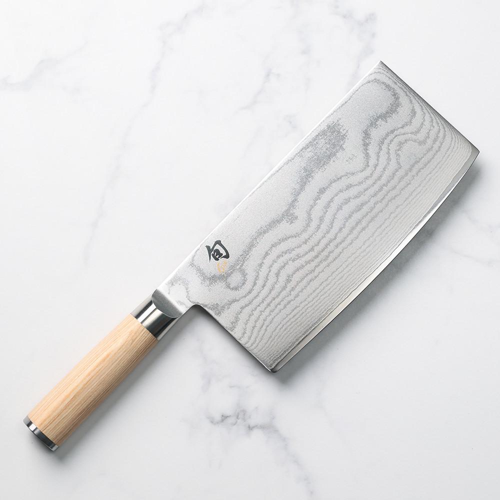 카이슌 클래식 화이트 다마스커스 중식도 주방식칼 사각식도 칼