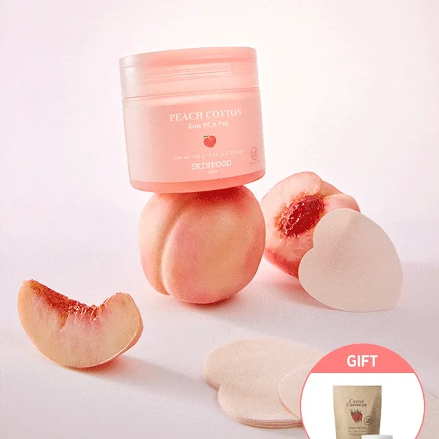 🍑ONLY ABLY [겉뽀속촉 2IN 1 패드] 피치뽀송 패드 70매 +증정 패드리필 (선택)