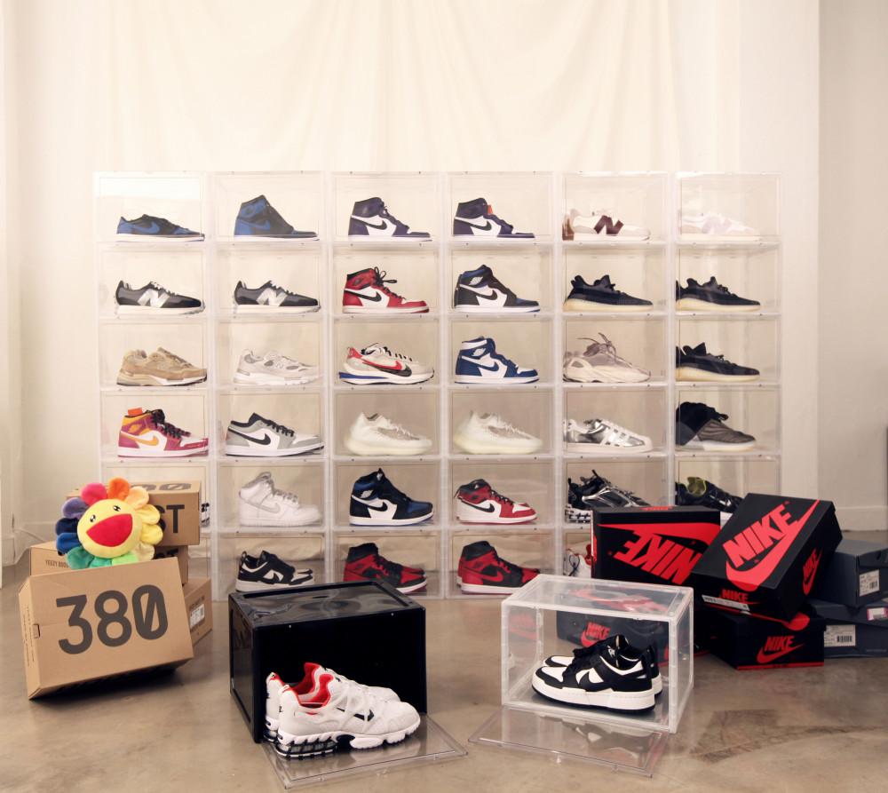 신발 슈케이스 보관함 슈박스 투명 와이드 슈즈케이스 슈케이브 잔디매트