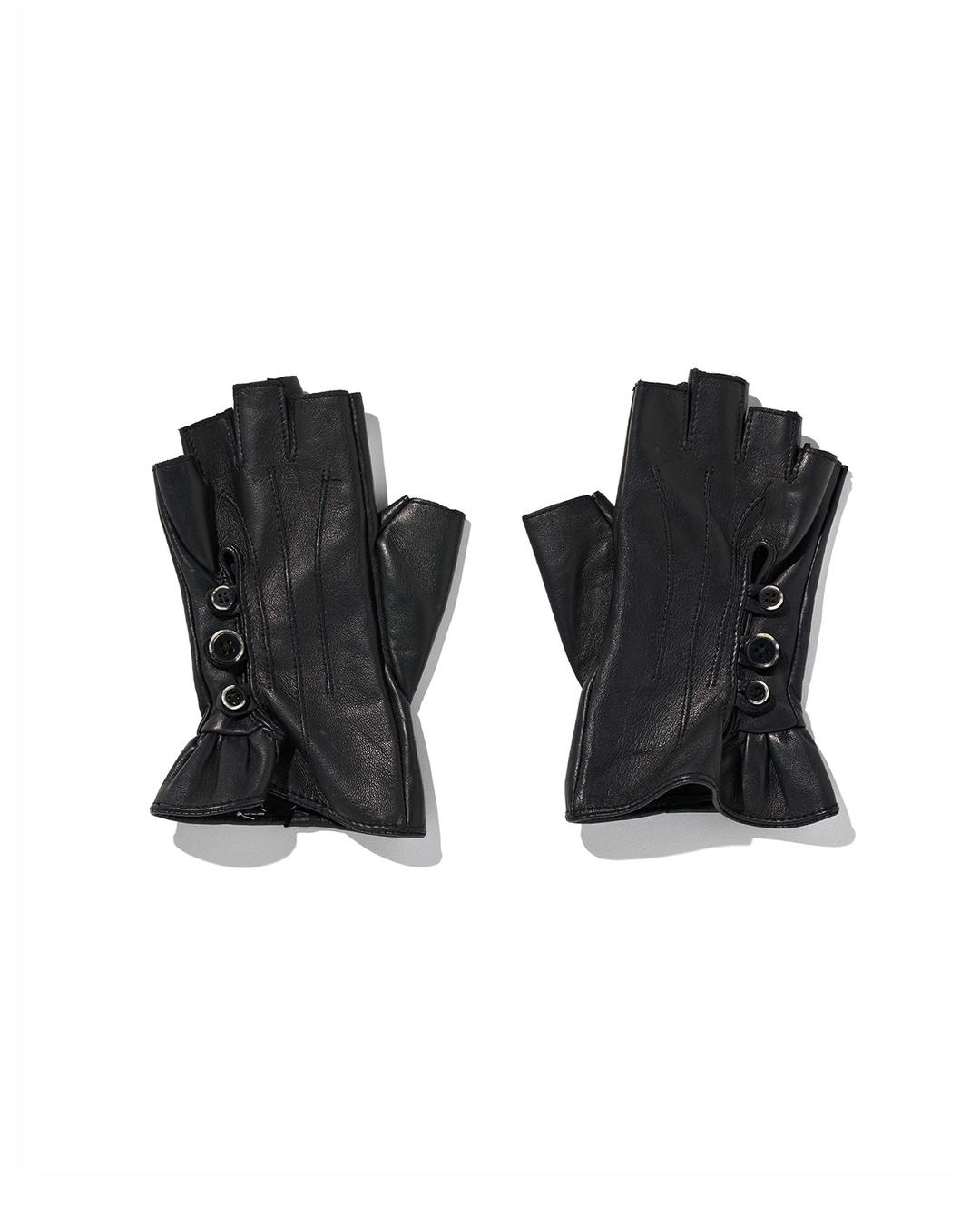 HALF FINGER DRIVING GLOVES_BLACK