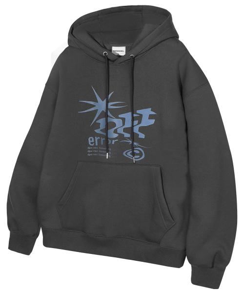 오프 에러 후드티_챠콜