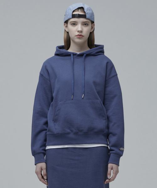 우먼즈 오버핏 스웨트 후드 [더스티 블루]