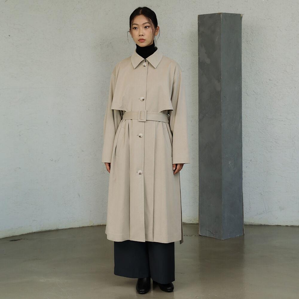 CURVE LINE SUEDE COAT