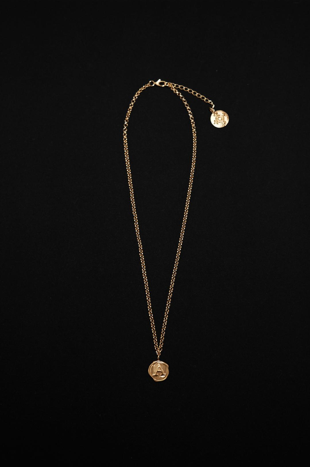 RAMSHACKLE ALPHABET NECKLACE _Gold