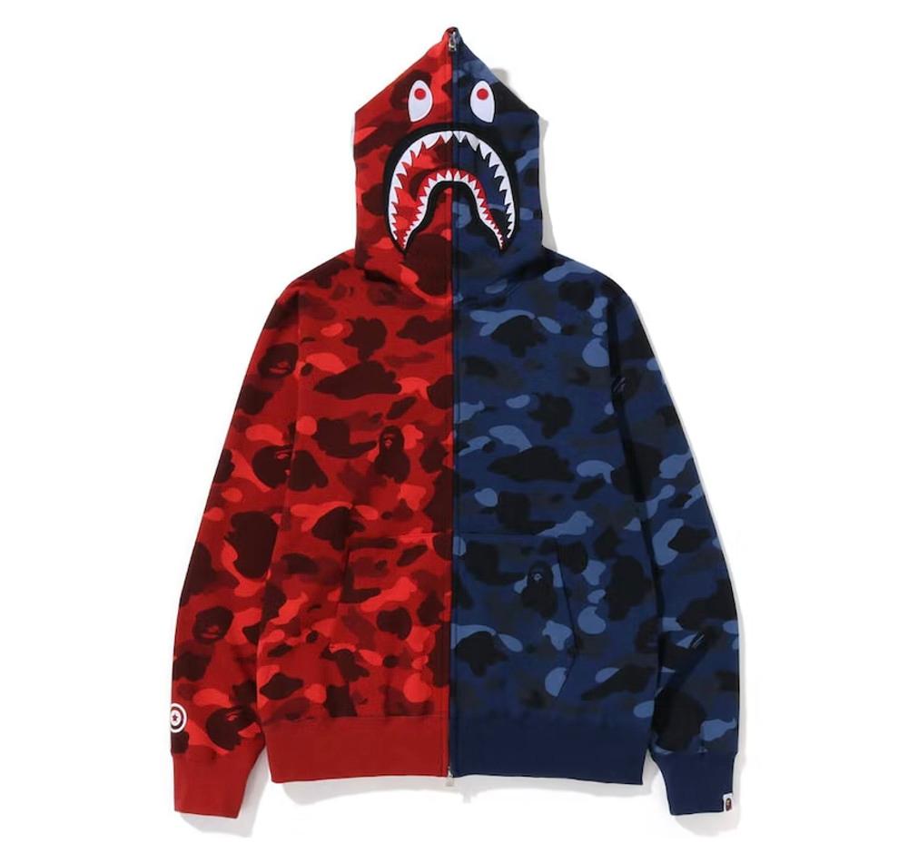 22fw 베이프 후드 BAPE Color Camo Shark Full Zip Hoodie (FW22)