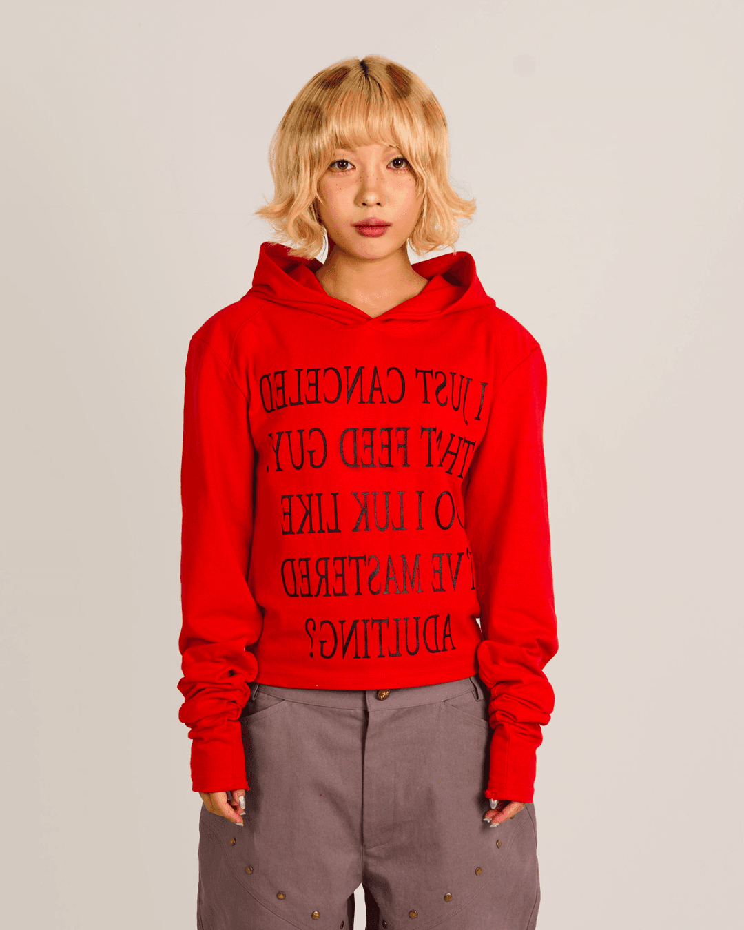 Canceller's Hooded Long Sleeve (red)