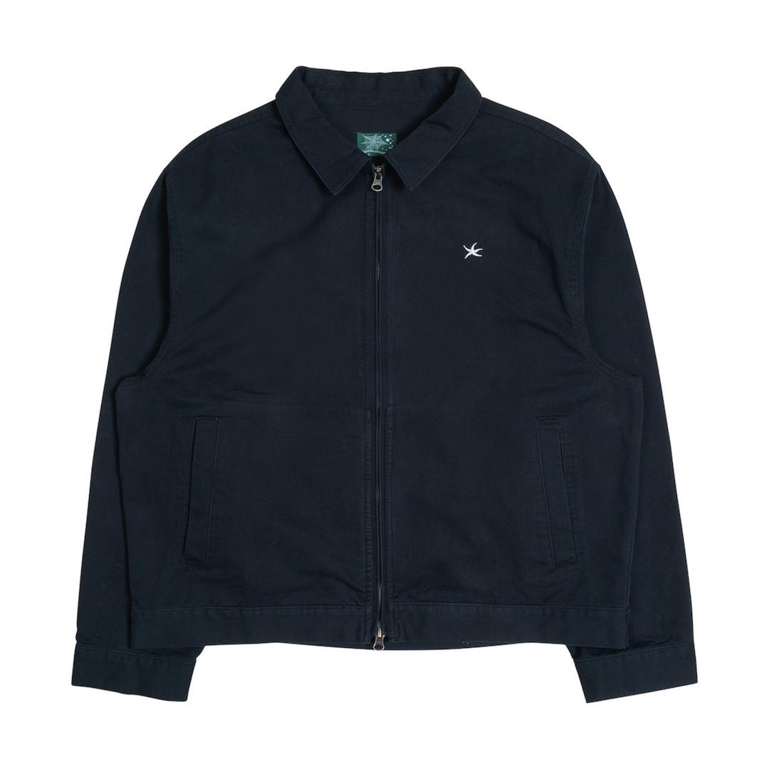 TCM washed mini logo jacket (dark navy)