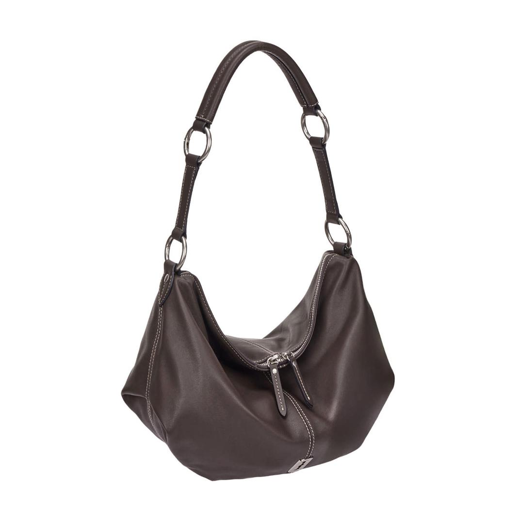 Halfmoon Attache Shoulder M (하프문 아타쉬 숄더 미듐) Dark Brown