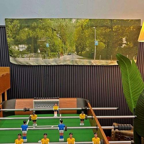 유럽 시리즈 #1-3 맑은 날 스위스 사거리 45x135 - 패브릭포스터