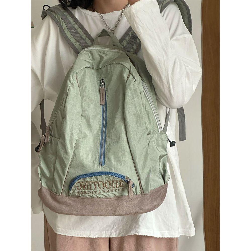 y2k 백팩 빈티지 스포티 캐주얼 경량 배낭