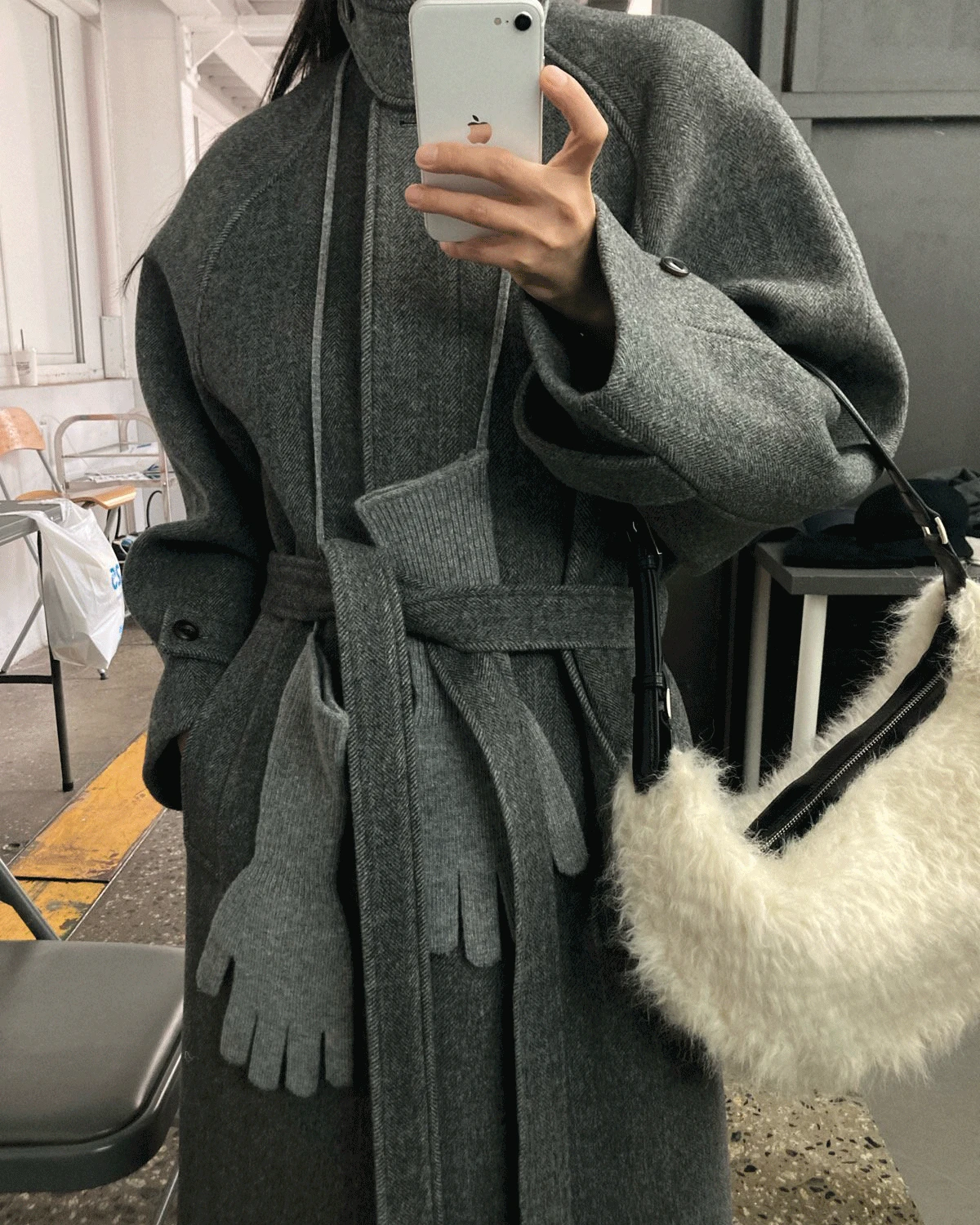 25FW H Q*MK PICK! 꼭 사템*) WOOL KNIT GLOVES (5COLOR)