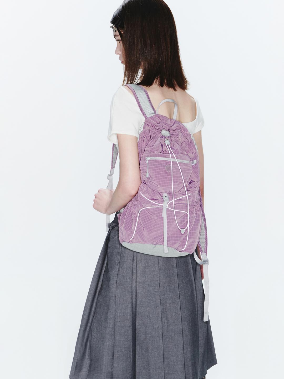 AIRY POCKET BACKPACK - PURPLE