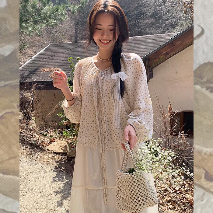 (품절)ep10. 씨꽃 셔링 타이 가디건