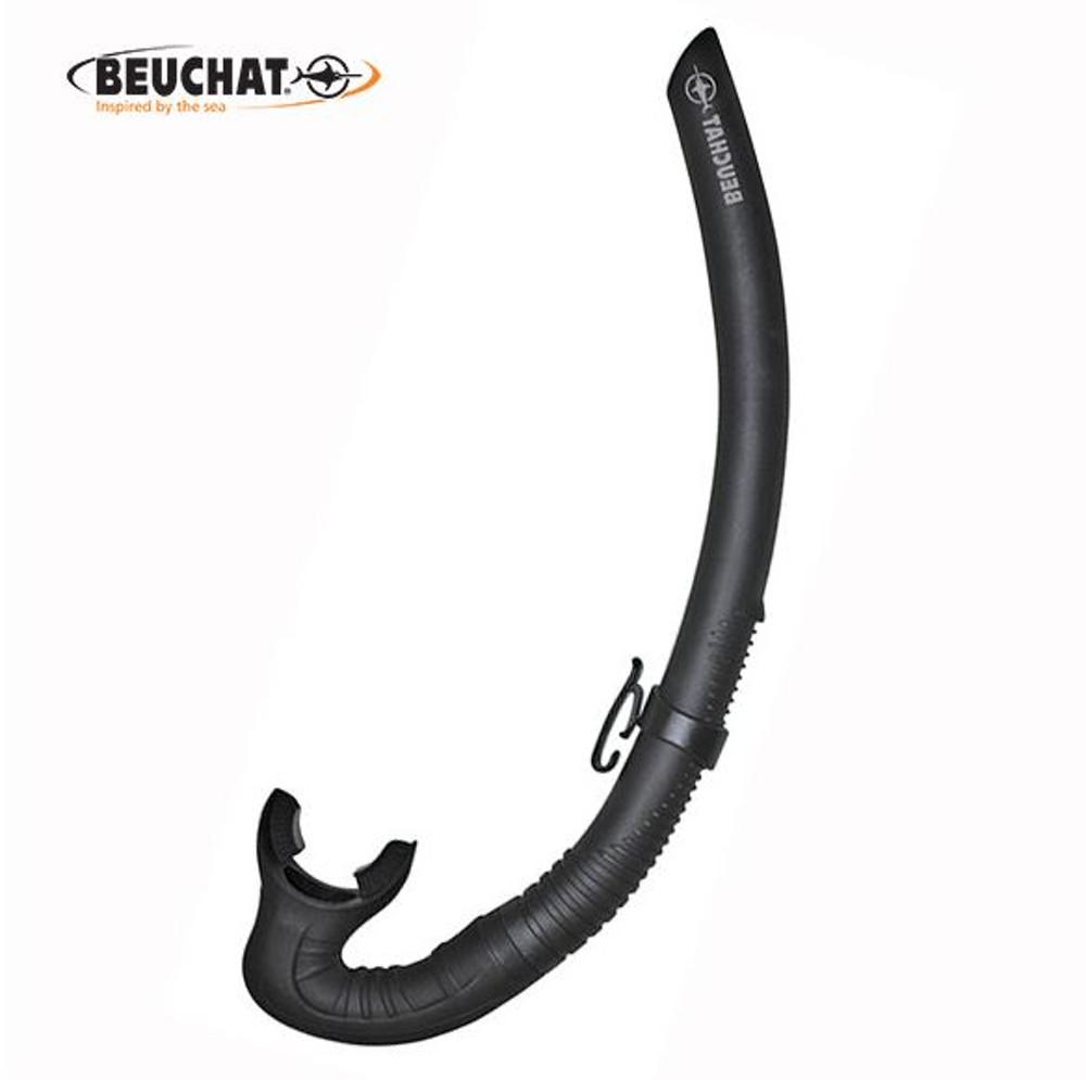 부샤 스파이 스노클 블랙 스킨스쿠버 프리다이빙 스노클링 물놀이