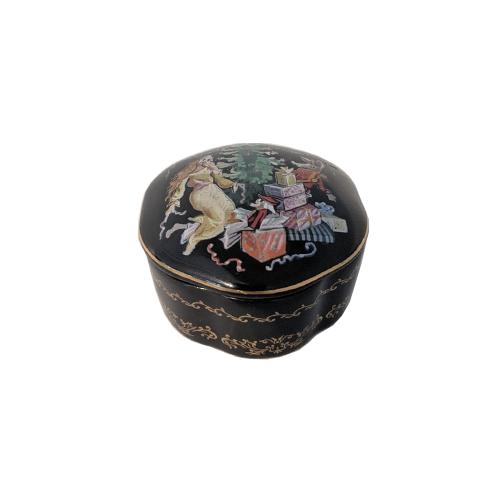 Franklin Mint Miniature music box Porcelain Miniature Music Box - The Nutcracker