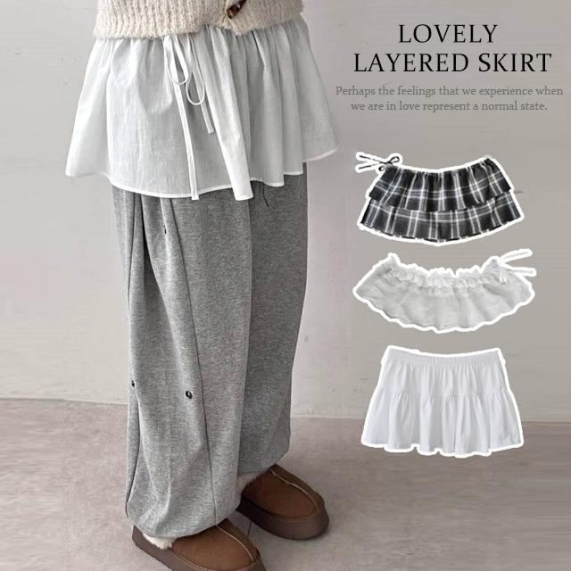 풀문 [최저가!빠른출고/요즘유행레이어드스커트10종] 레이스부터 원피스타입까지 다있어요!