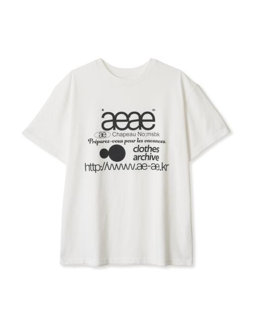 에이이에이이(AEAE)  WEB LOGO T-SHIRTS [WHITE] - 사이즈 & 후기 | 무신사