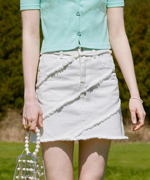 【SURGERY】surgery dekki belt mini skirt 'blue' 써저리 surgery dekki belt mini skirt 'blue' - 위시버킷