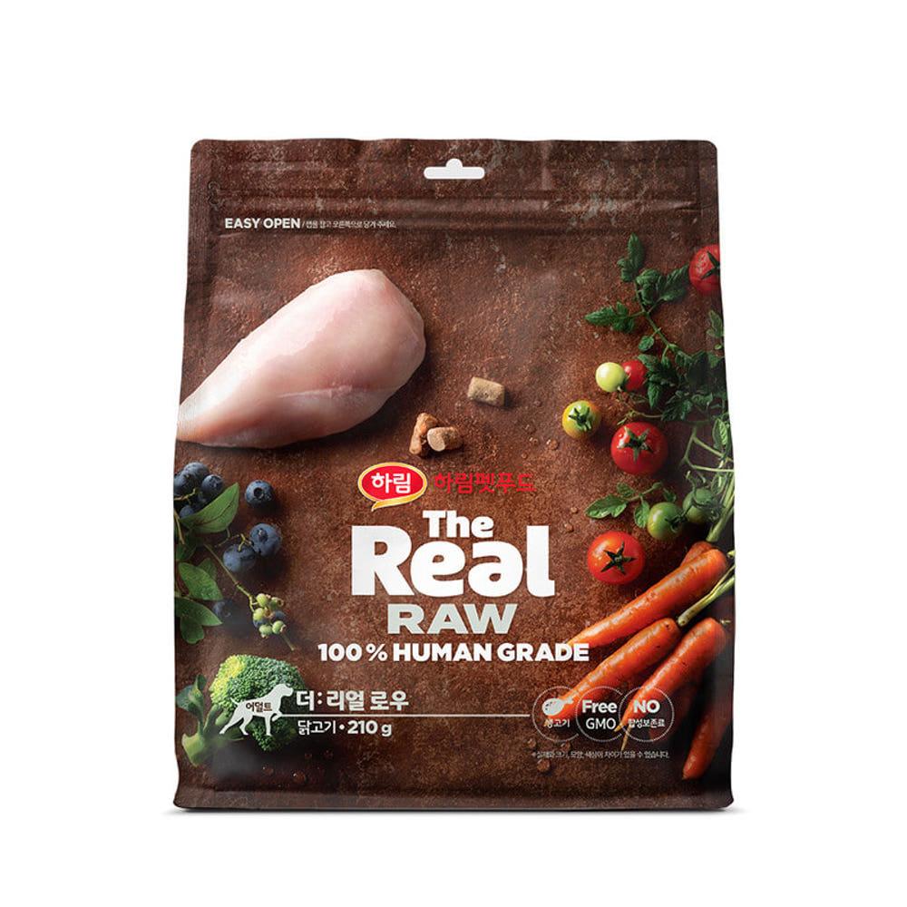 더리얼로우 어덜트 210g (연어,소고기) 하림펫푸드 강아지 동결 건조 사료 