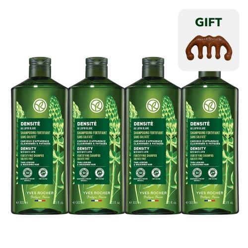 [4개세트] 덴시티 레스큐 포티파잉 샴푸 300ml (우드괄사 증정)