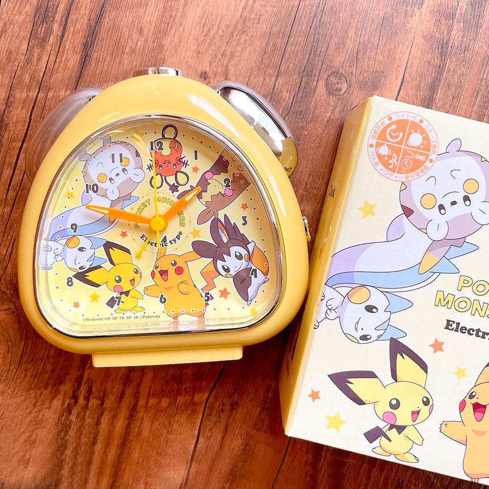포켓몬스터 피카츄 캐릭터 무소음 탁상 알람시계 (New)